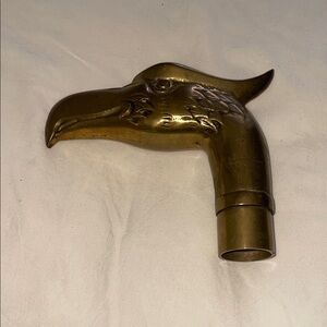 Source Unknown Gold Eagle Head Cane Handle